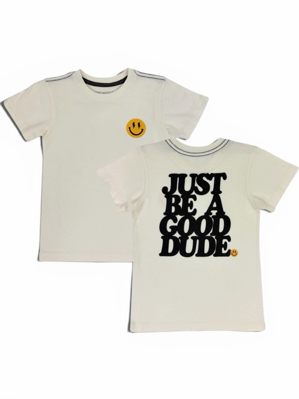 Cream Kids Short-Sleeve Graphic Tee - Just Be A Good Dude
